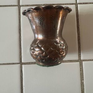 Elegant Copper Vase 4”